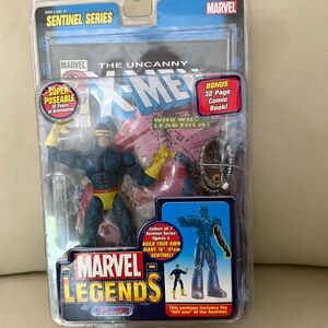 Marvel Legends Cyclops Figure with Blue and Yellow Suit